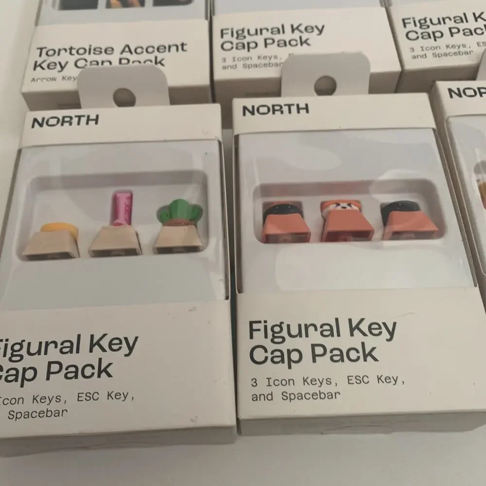 North Lot Of 6 Mechanical Keyboard Assoreted Caps Sets Figural key+ Arrow Accent